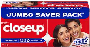 Closeup Long lasting 18 Hours Fresh Breath & White Teeth Toothpaste
