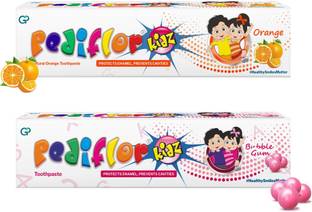 PEDIFLOR Bubble Gum and Natural Orange Toothpaste Toothpaste
