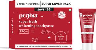 Perfora Super Fresh Toothpaste, Enamel Safe Teeth Whitening Toothpaste