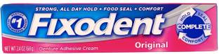 Fixodent Denture Adhesive Cream, Original Toothpaste