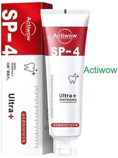 ACTIWOW SP4 Ultra Whitening & Plaque Control Charcoal Toothpaste Toothpaste