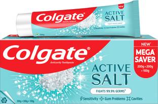 Colgate Active Salt Tooth paste, Daily Germ Protection, Healthy Gums & Teeth, Combo Pack Toothpaste