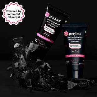 Perfora Activated Charcoal Whitening Toothpaste, Watermelon Mint Flavor , Enamel Safe Toothpaste