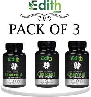 Edith Natural Activated Charcoal Teeth Whitening Powder (80 g)