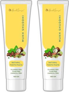 HerbSense Natural Toothpaste | Fluoride,Chemical,Foam Free Ayurvedic Herbal Organic Toothpaste