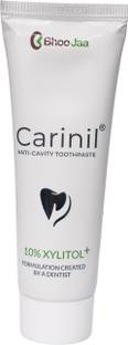 Carinil Anti-Cavity Toothpaste with 10% Xylitol + Fluoride + Herbs - SLS & Paraben Free Toothpaste