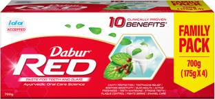 Dabur Red Paste (Combo Pack- 175g x 4) |Complete Cavity Protection |13 Ayurvedic Herbs Toothpaste
