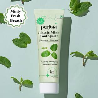 Perfora Classic Mint Toothpaste, For Strong & White Teeth, Enamel Safe Teeth Whitening Toothpaste