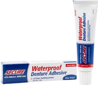 SECURE Denture Bonding Cream 12 Hour Holding Power Size: 1.4 OZ Toothpaste