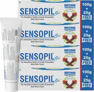Sensopil Gel Whitening Toothpaste, Dual Action Formula For Deep Repair Of Sensitive Teeth Toothpaste