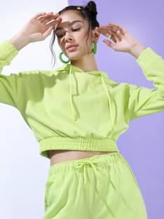 Tokyo Talkies Party Solid Women Green Top