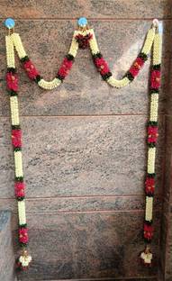 Sai TRENDING TRADITIONAL MALLE TORAN FULL DOOR SET (PINK COLOUR) Toran