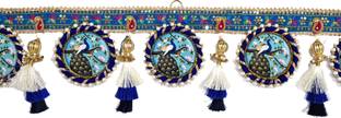 Stylo Handcrafted Jute Peacock Toran with Tassels - Decorative Door Hanging Toran