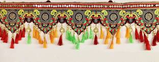 P A HEALTH AND FITNESS Traditional Embrodary&Tassels Toran/Bandarwal Main Gate Home Decor[3Feet] Toran