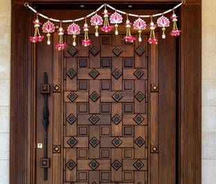 AGENZIA EXIM Traditional Zula Pearl Beads Handmade Door Hanging Toran/Bandarwal for Door. Toran