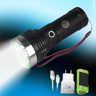 Waken LED Torch Light Rechargeable 2500m Beam Range Metal Waterproof 5-Modes 7800mAh Torch
