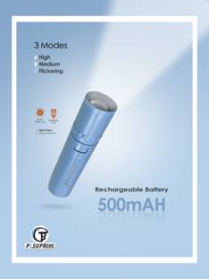 PLSUPREME mini pocket rechargeable torch light with 3 different mode|LED Torch light Torch