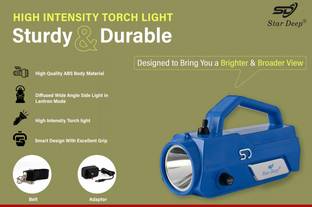STARDEEP 125W ECO Plus LED Light 4.5 amp. Battery with belt fuse Control Torch