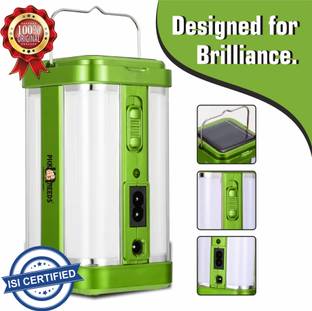 Pick Ur Needs Solar Rechargeable Portable Light 4 Side Tube Charge Indicator Bright Lantern Torch