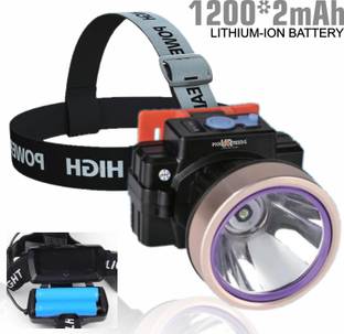 Pick Ur Needs 150 Watt Laser Rechargeable Headlamp With 2400 mAh Lithium Battery Type C Charge Torch