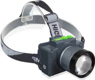 Pick Ur Needs 200W Rechargeable Aluminium Body Head Lamp 3 Mode LED Zooming Head Type C Charge Torch