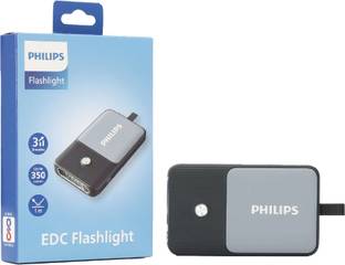 PHILIPS ABS Multi-Functional Pocket Flashlight/Torch with UV Light, 1200mAh, SFL3403/56 Torch