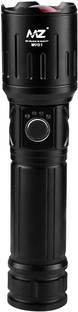MZ M981 (ZOOMABLE METAL LED )5 Modes Flashlight, Super Bright 150W Light Torch