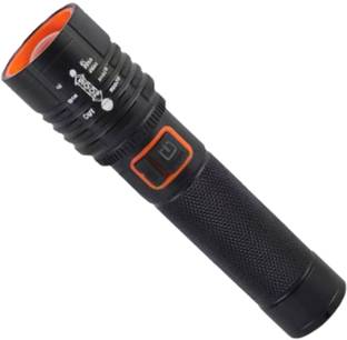 MZ M932 (LED METAL RECHARGEABLE TORCH) Zoomable 80W with 1500mAh Battery Torch