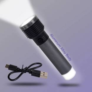 Dazzel Flex 2 In 1 Aluminium Body LED Long Range Small Emergency Torch