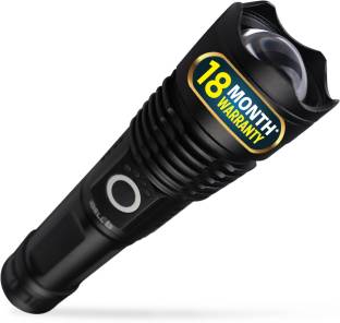 iBELL FL8360S Flashlight, 10W, Multiple Light Modes, Telescopic Zoom, Water Resistant Torch