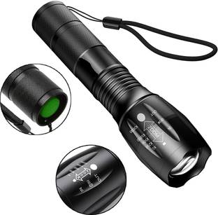 LED FLASHLIGHT Zoomable Waterproof High Power Battery Changeable and Rechargeable Torch