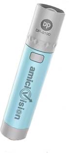 amiciVision Lightweight Mini Rechargeable Torch – 3W LED Flashlight with 3 Modes Torch