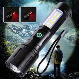 Dazzel Flex Rechargeable Torch Emergency Light With 6 Mode Light Type C Fast Charging Torch