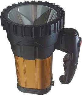 MitSales 3 Km Long Range With 350 W Super Bright LED,3 Modes Strong Aluminium Jumbo Body 8 hrs Torch Emergency Light