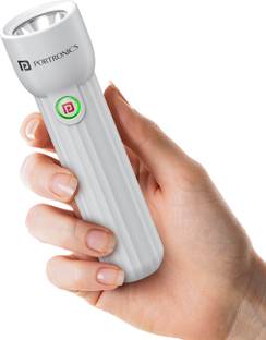 Portronics Eco Glow Mini LED Rechargeable Torch Light, Type C Input, Long Working Hours Torch