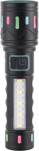 MZ M036C METAL ZOOMABLE LED TORCH-5 Modes Flashlight, Super Bright 80W LED Light Torch