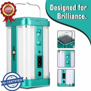 Pick Ur Needs Solar Rechargeable Portable Light 4 Side Tube Charge Indicator Bright Lantern Torch