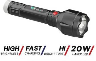 FIRSTLIKE Long Range Lithium battery LED torch with backlight Rechargeable Torch