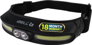 iBELL HL8245S Rechargeable Headlamp, LED Flashlight Headband, 5 Light Mode, Long range Torch