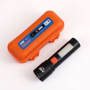 MZ M254 (RECHARGEABLE LED METAL TORCH) Zoomable 60W with 1200mAh Battery Torch