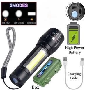 99Drops Flashlight with COB Light Mini Waterproof Portable LED XPE COB Flashlight Torch Torch
