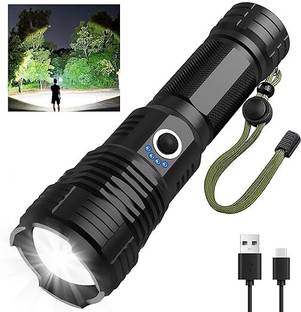 Zeno volt 376 (RECHAREABLE LED TORCH) Zoomable 6 Modes XPE-376B Light Torch Torch
