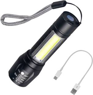 LED FLASHLIGHT Rechargeable Mini USB Light COD 3 Modes Flash Light Torch