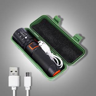 Saviraj Mini Flashlight | Desk Lamp Light with Gift Box.Focus Zoom Light Torch