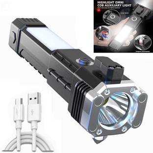 POZUB Multifunctional Portable LED Flashlight Rechargeable Torch for Outdoor,Walking Torch