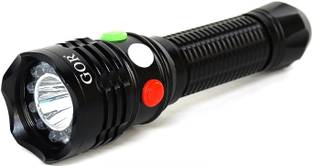 GOR Tri Colour Red Green White Signal Torch TRI18-RGW Rechargeable Battery Powered Torch