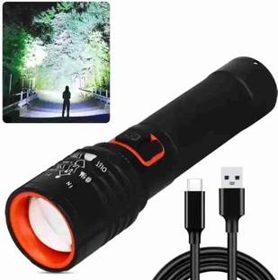 Dotcom (ZOOMABLE METAL TORCH)5 Modes Flashlight, Super Bright Cree T6 LED Light Torch Torch