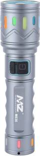MZ M036-METAL ZOOMABLE LED TORCH-3 Modes Flashlight, Super Bright 80W LED Light Torch