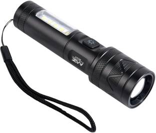MZ M034(ZOOMABLE METAL LED TORCH) 3 Modes Flashlight, Super Bright 80W LED Light Torch