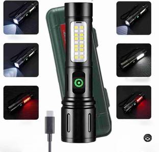 FAVOURABLE Metal Led Long Range 1000 Meter High Power Zoomable TypeC Torch Torch